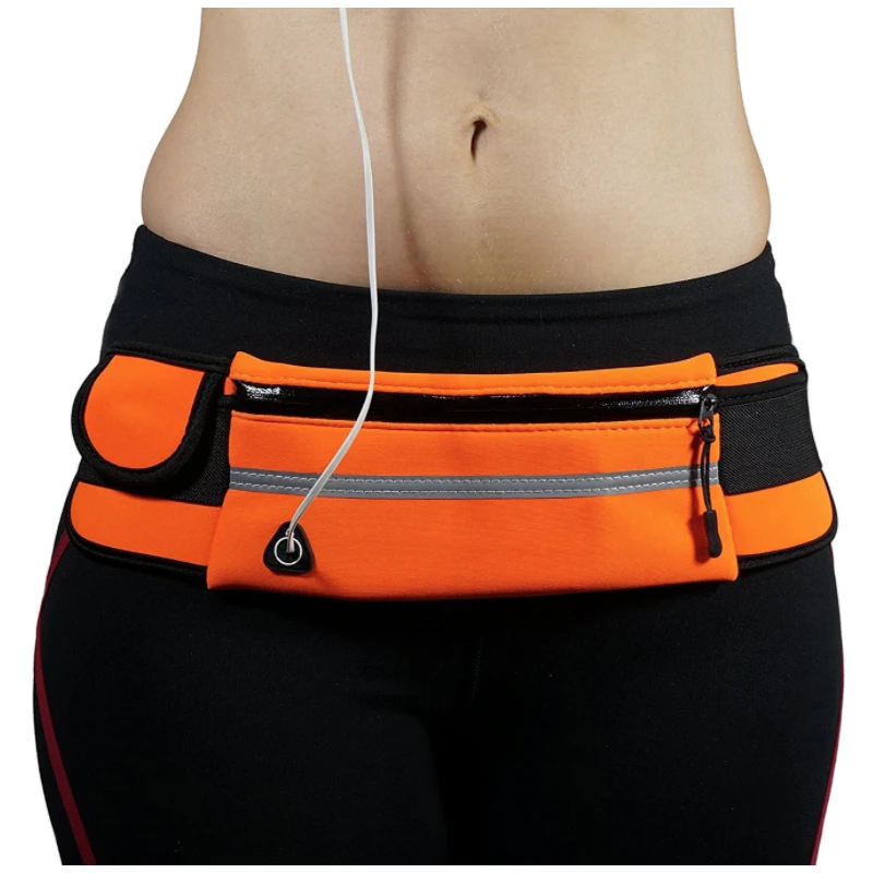 

Running Waist Bag Sports Portable Gym Bag Hold Water Cycling Phone Bag Waterproof Women Running Belt, Blue,green,pink,orange,black