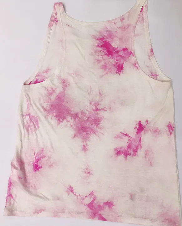 
OEM 2020 high quality super fashion super soft summer casual tie dye ladies vest U neck vest 