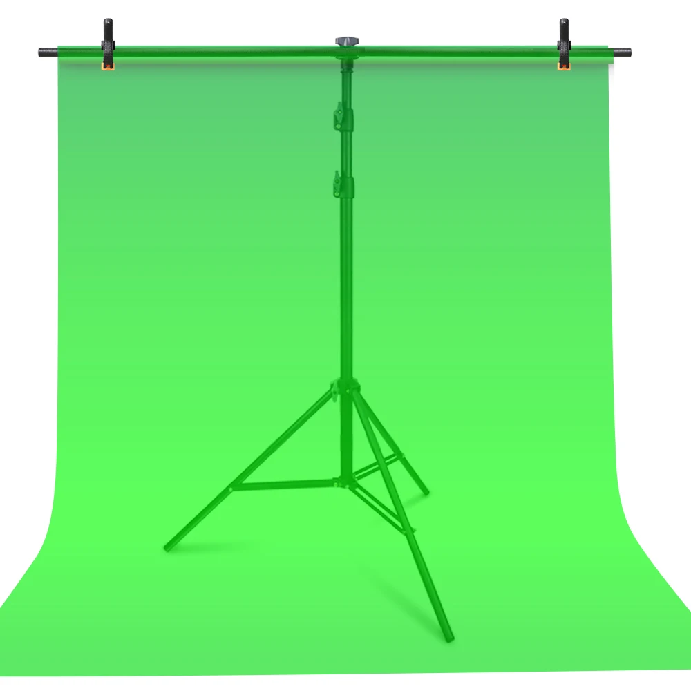 

XINTAN T-Shape Portable Background Backdrop Support Stand Kit 1.5m/5ft Wide 2.1m/6.9ft Tall Adjustable Photo Backdrop Stand, Black