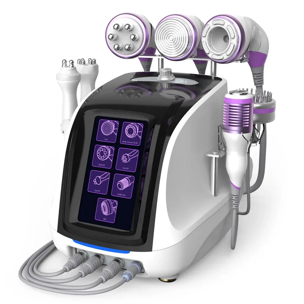 

Mychway RF Vacuum BIO Microcurrent Cold&Hot Hammer Skin Lifting slimming Body Shape 40K Cavitation Machine