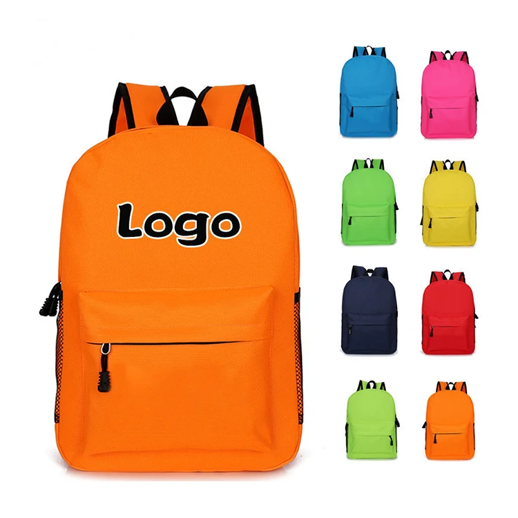 

Custom Made New Simple Trendy Design Waterproofing Oxford Middle Girls Kids Children's backpack School Bags