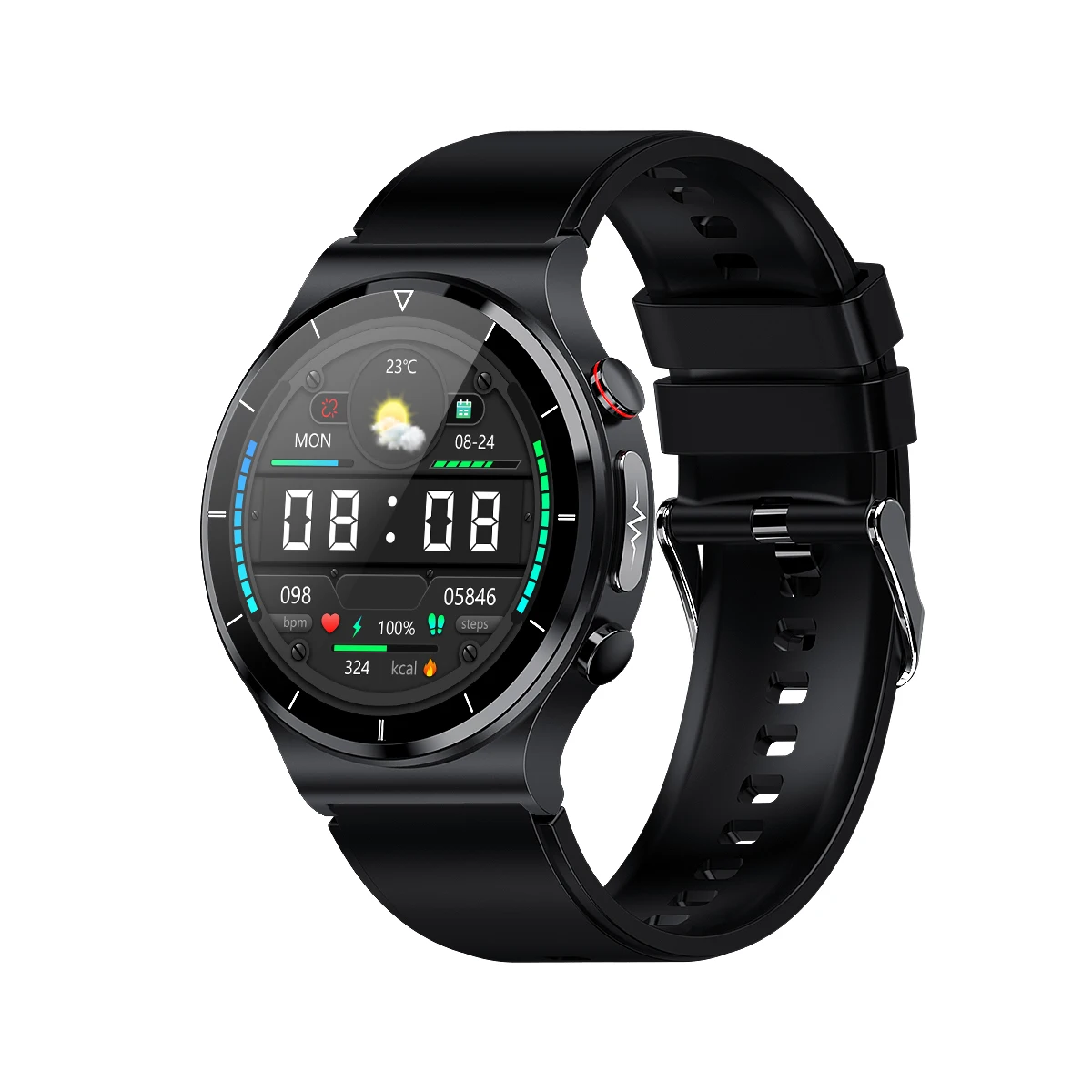 

E88 Blood oxygen+Temperature+PPG+ECG Smart watch