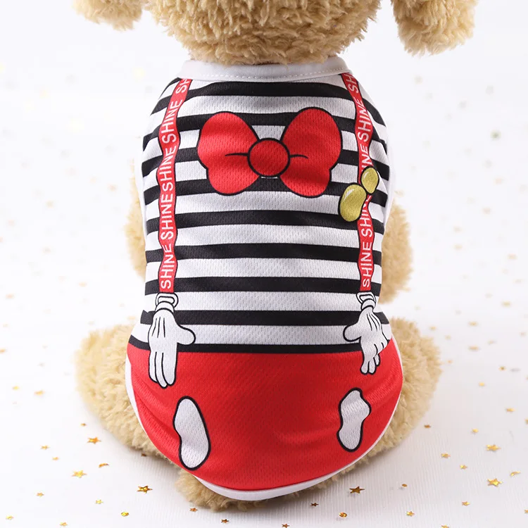 

Wholesale Spring And Summer Soft Small Dog Cotton Breathable Clothing Pet Clothes Dog Summer Clothes