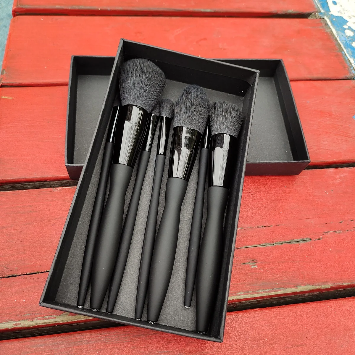 

wholesale hot sale 9 pcs Luxury sexy diamond black diamond makeup brush set with box private logo, Black,green and pink