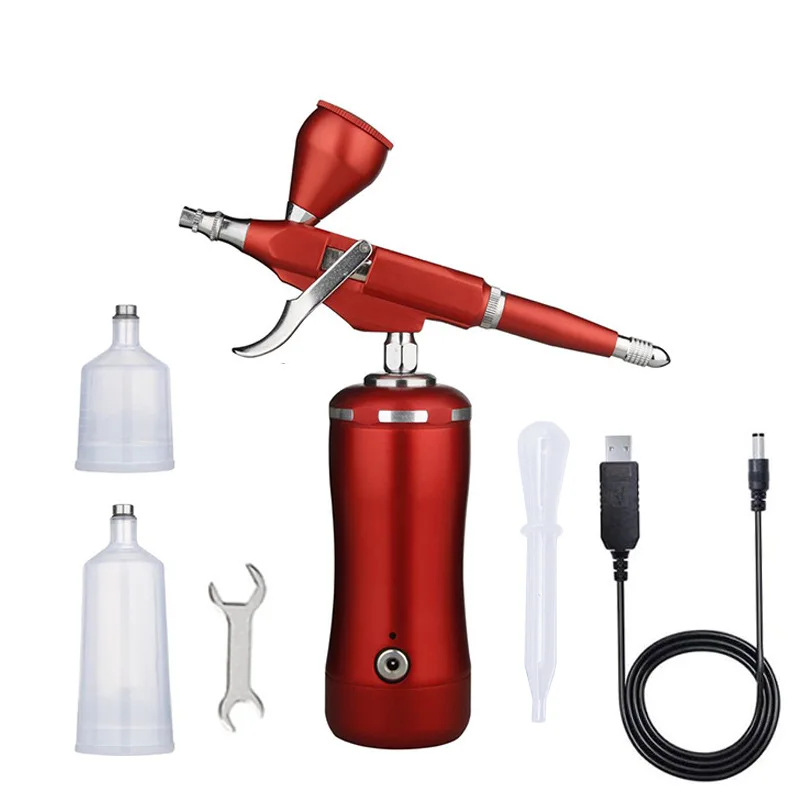

New Arrival Portable Cake Tools Air Brush Electric Airbrush Set Mini Air Compressor Spray Gun For Kitchen Tools