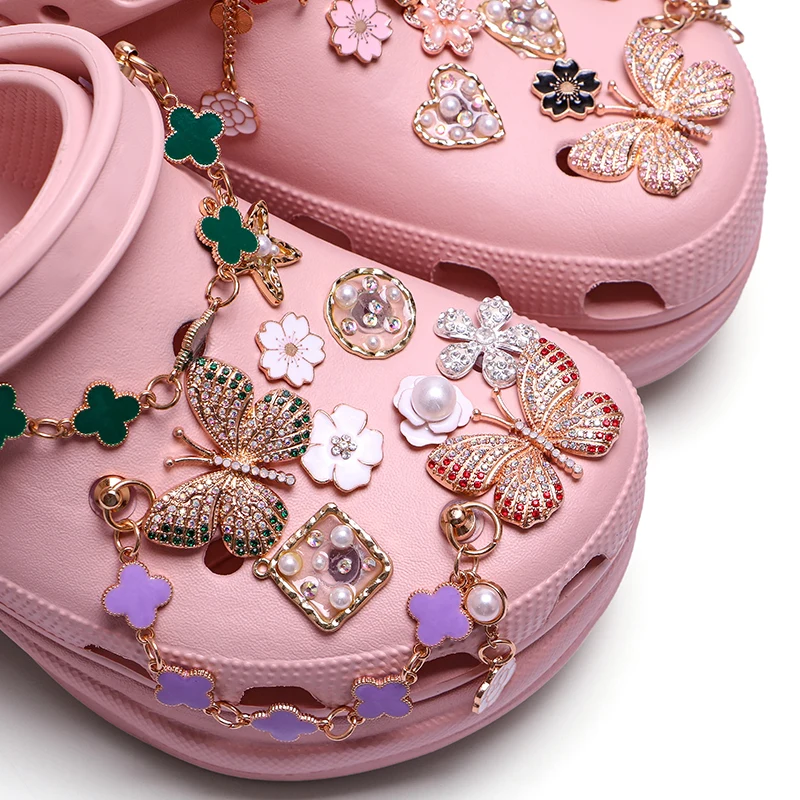 

Zinc Alloy Charms Cute Metal Shoe Decoration Accessory Chain New Model Accessories Shoes Charm