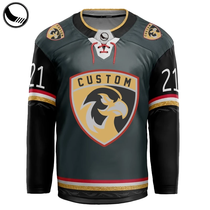 

oversized lightweight customized college ice hockey jersey, Pantone color