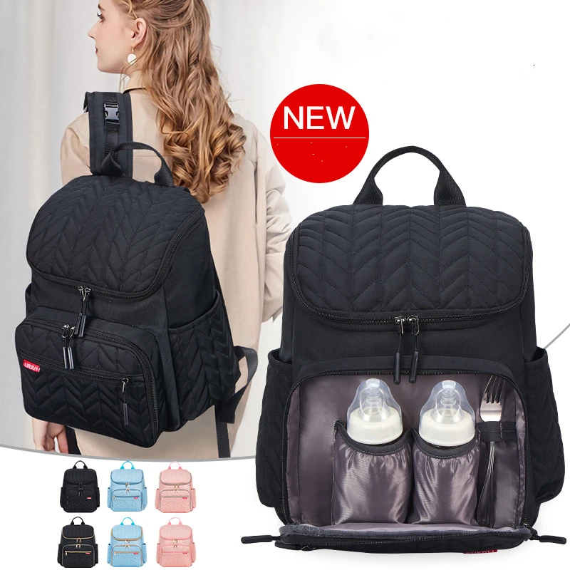 

Large diaper bag for mothers and babies dry and wet separated baby backpack, Digital printing