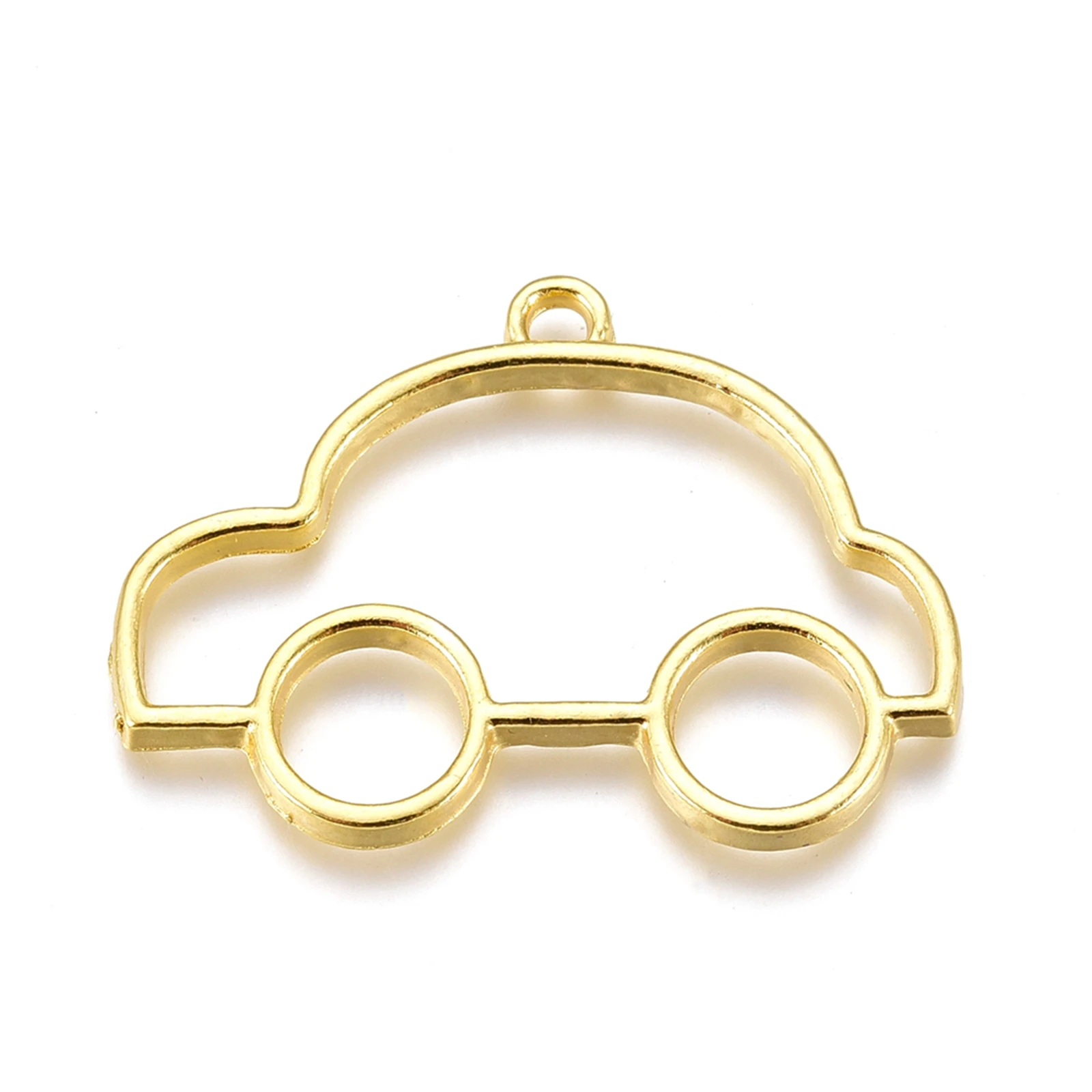 

PandaHall Car Golden For Epoxy Resin Open Back Bezel Pendants