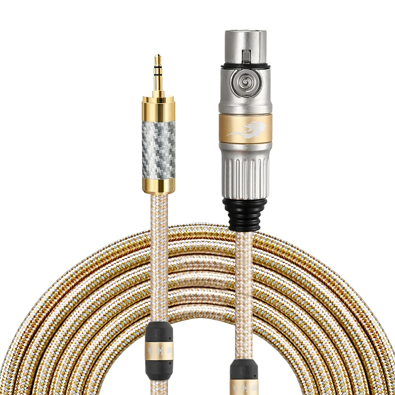 

Best Sellers 3.5mm plug to 3 Pin XLR Female Jack Stereo Audio Cable