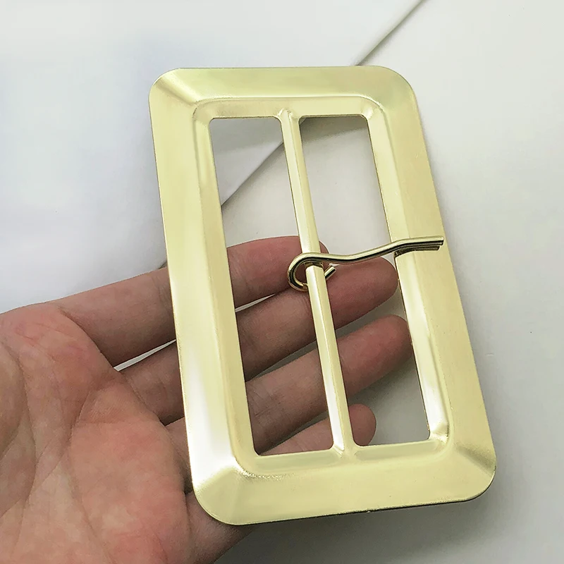 

Factory wholesale 128mm high quality golden large Metal Tri-Glide Buckle for Bags, Gold