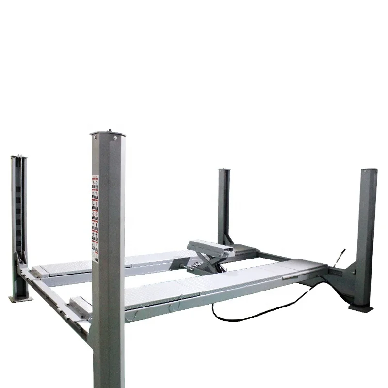 

Hydraulic Professional Manual Lock 4 Post Car Lift, Grey