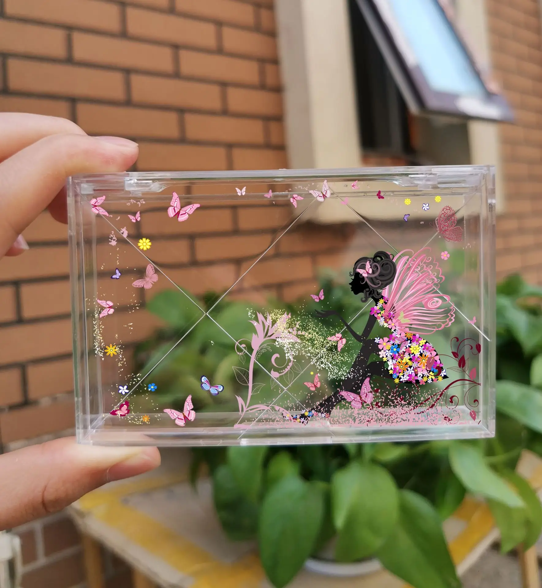 

No MOQ limited plastic acrylic clear eyelash packaging box cases with logo for 3D mink eyelashes, Custom color accepted