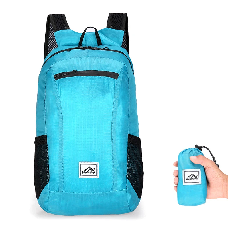 

wholesale hiking camping backpack new foldable zippered nylon bag large travel bag