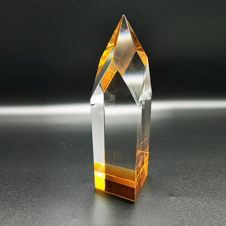 

High End Crystal Craft Golf Glass Trophy Awards Souvenir Crystal Cup, Clear