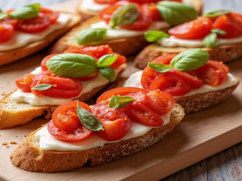 homemade bruschetta