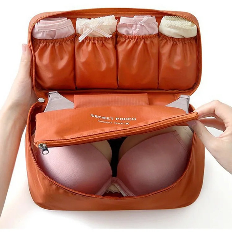 

wholesale Waterproof Foldable Underwear Bra Makeup Wash Travel Storage Bag Organizer Travel Packing Storage Bag, Customized color