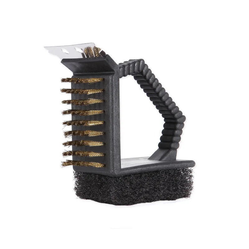 

Outdoor barbecue tool multifunctional cleaning wire bbq grill brush, Silver