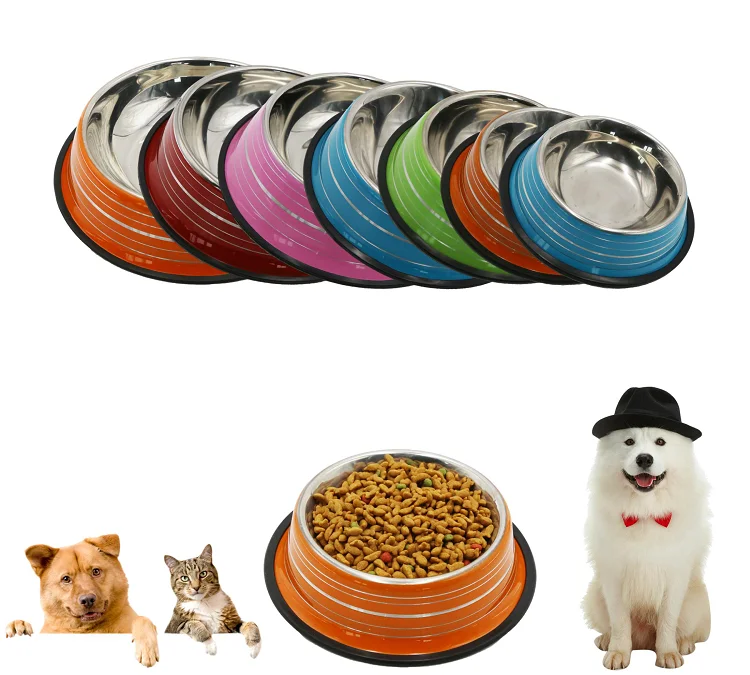 

LOGO size Stainless Steel Pet Food Bowl Durable and durable Pet Dog Bowl