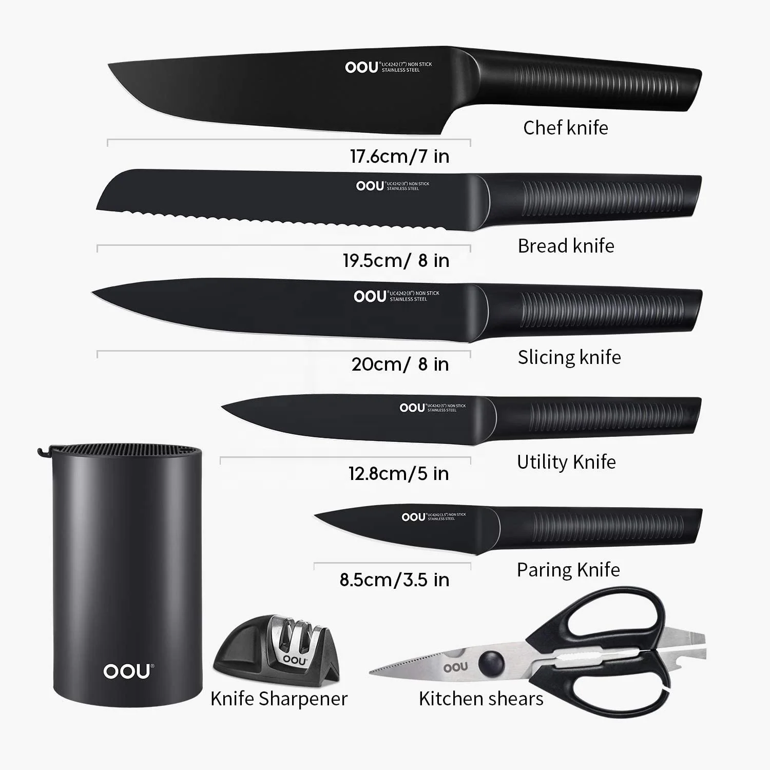 

Wholesale Professional Stainless Steel Knife Sets For Kitchen With Block