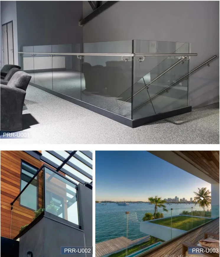 Aluminum U Channel Glass Railing Frameless Glass Railings Buy