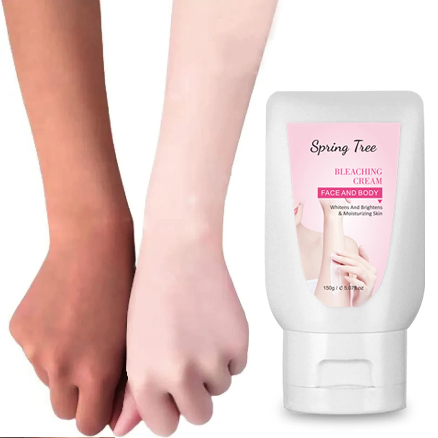 

OEM Private Label Vegan Lightening Moisturizing Skin Bleaching Cream Milk Whitening Body Lotion
