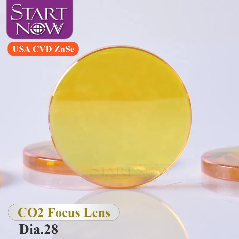

Startnow CO2 Laser Focus Lens Dia.28 F63.5mm 101.6 2.5" 4" USA CVD ZnSe Optic Focusing Laser Lens
