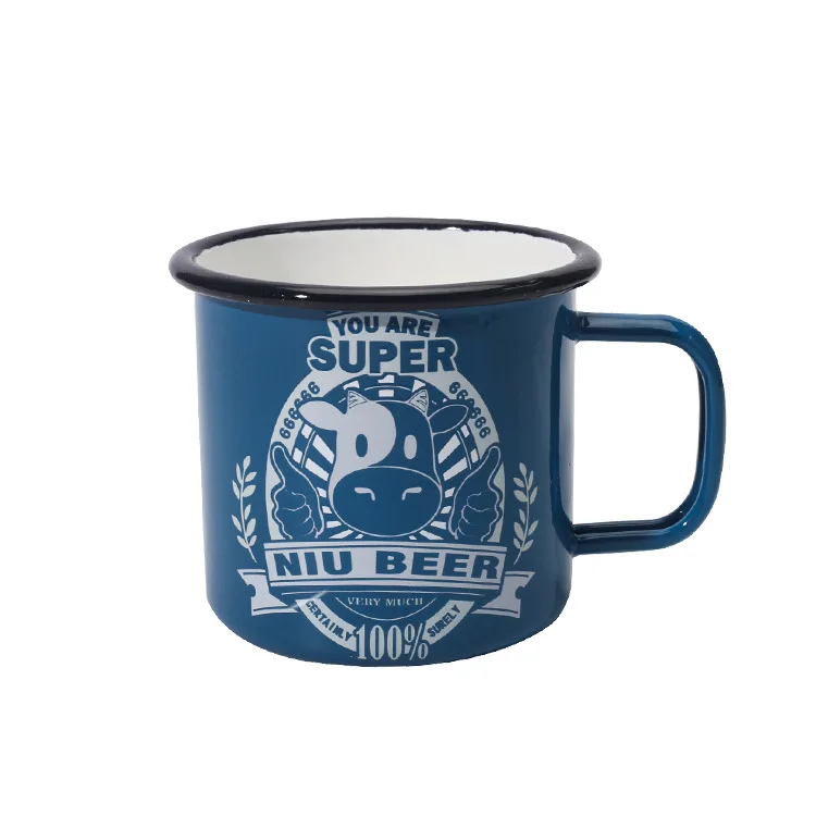

Mikenda water mug color change enamel cup gifts customized LOGO 0.5mm thicknesses enamel mug