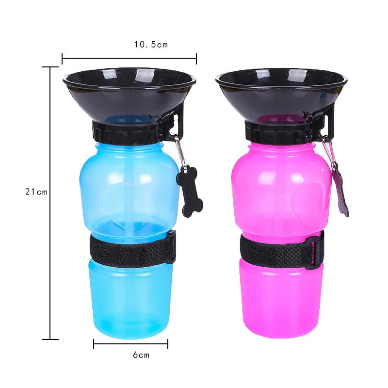 

500ml Dog Water Bottle Pet Cat Sport Portable Travel Outdoor Dogs Water Bowl Drinker Drinking Water Mug Cup Dispenser