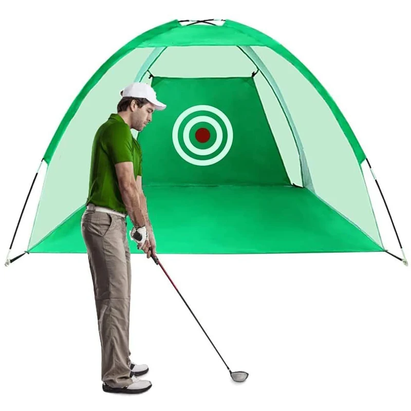 

Golf Driving Swing Hitting Net With Carry Bag Indoor Outdoor Golf Net, Green