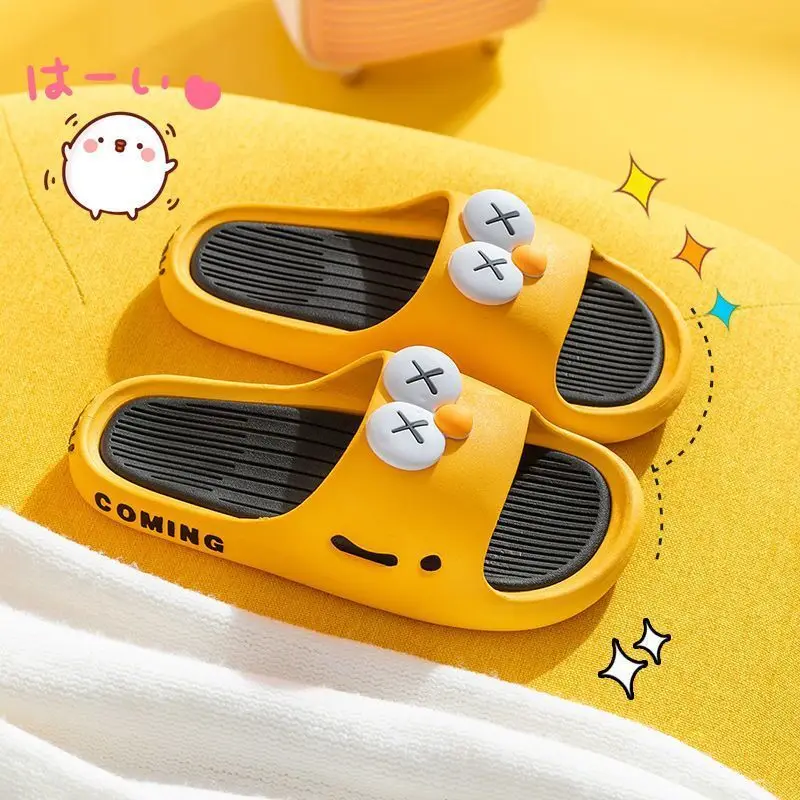 

2022 new slippers female summer indoor home cartoon cute bathroom non slip lovers wear sandals male, Picture