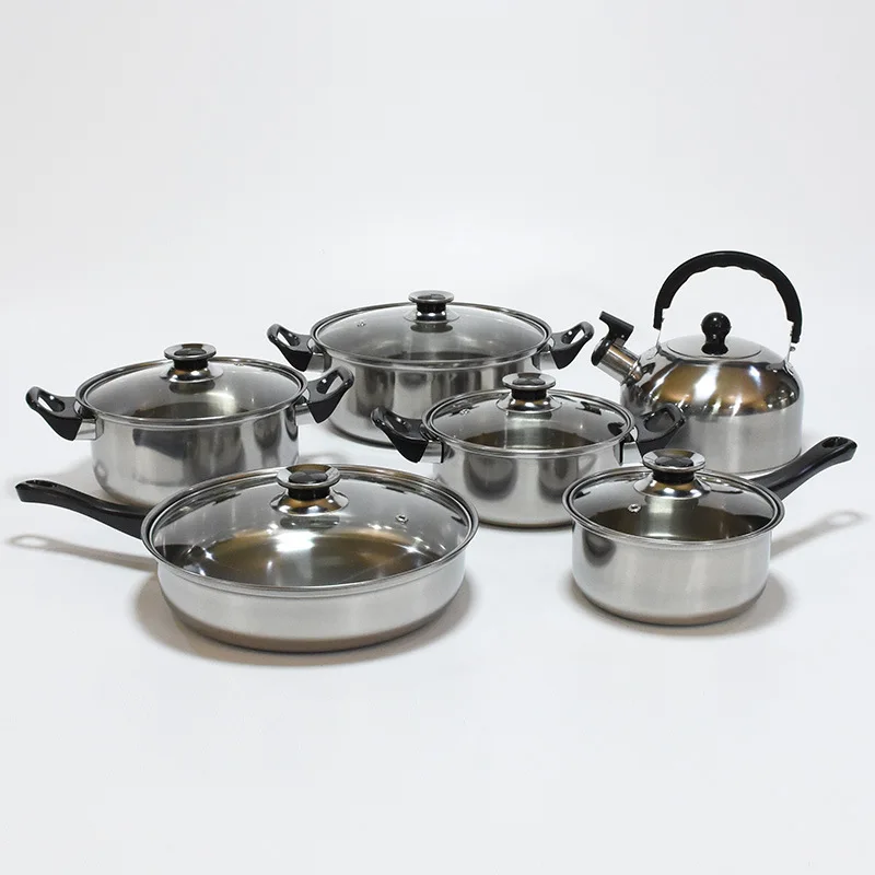

Cheap kitchen cookware set Stainless steel cooking non-stick cookware set