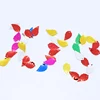 Factory direct sale leaf shape design spangle PET loose sequins for craft