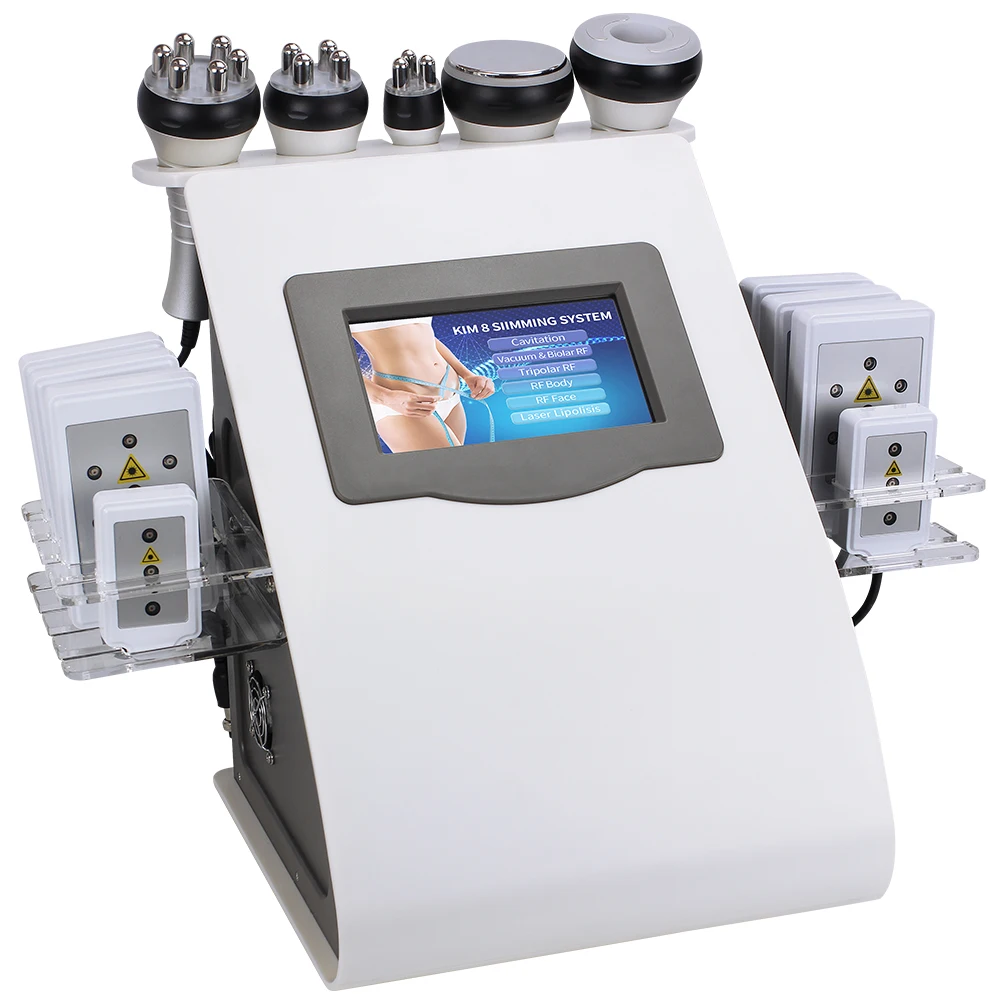 

6 in 1 25k 40k 80k fat ultrasonic cavitation slimming machine lipolaser vacuum rf cavitation system liposuction machine device