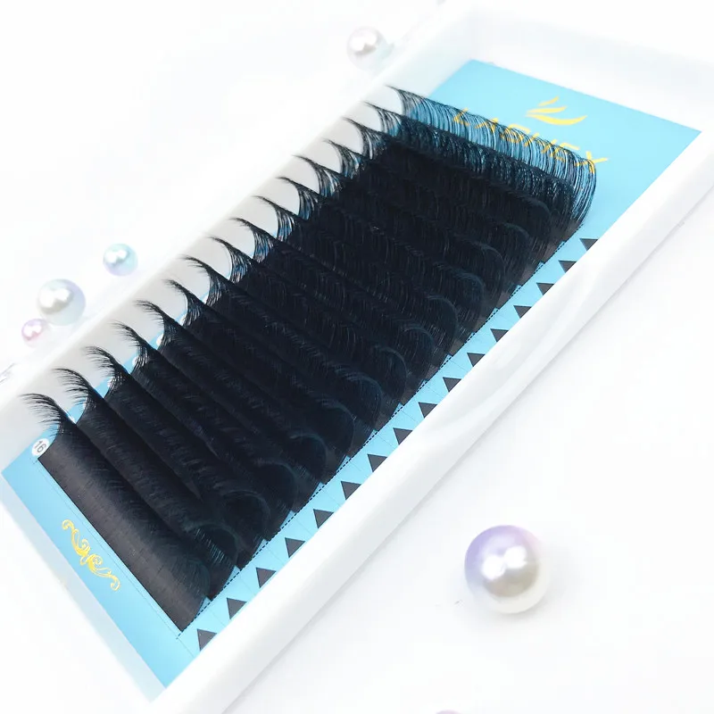 

0.03 0.05 007mm Blooming Lashes One Second Fast Easy Fanning Eyelash Extensions automatic Fan Lash Blossom False lashes, Natural black or customization