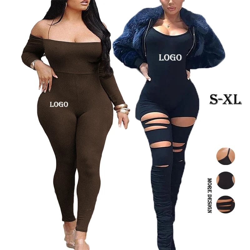 

Custom Elegant Long Sleeve Jump Suit Rompers Black Yoga Women One Piece Jumpsuit