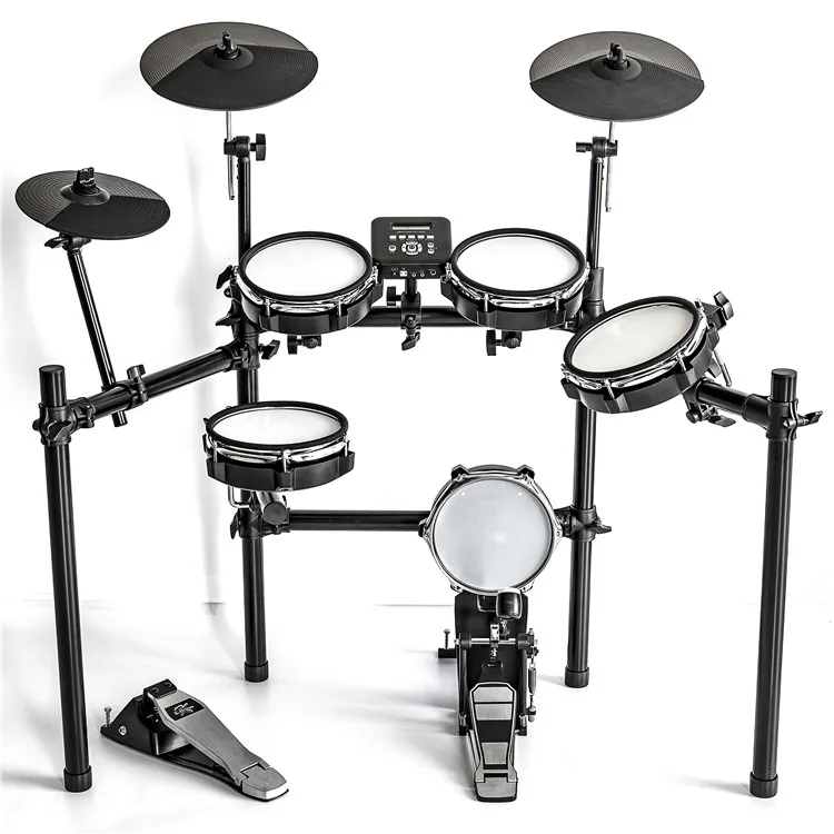 

New Electronic High Quality Digital Drum Set Electric Drum kit Drum Set, Black