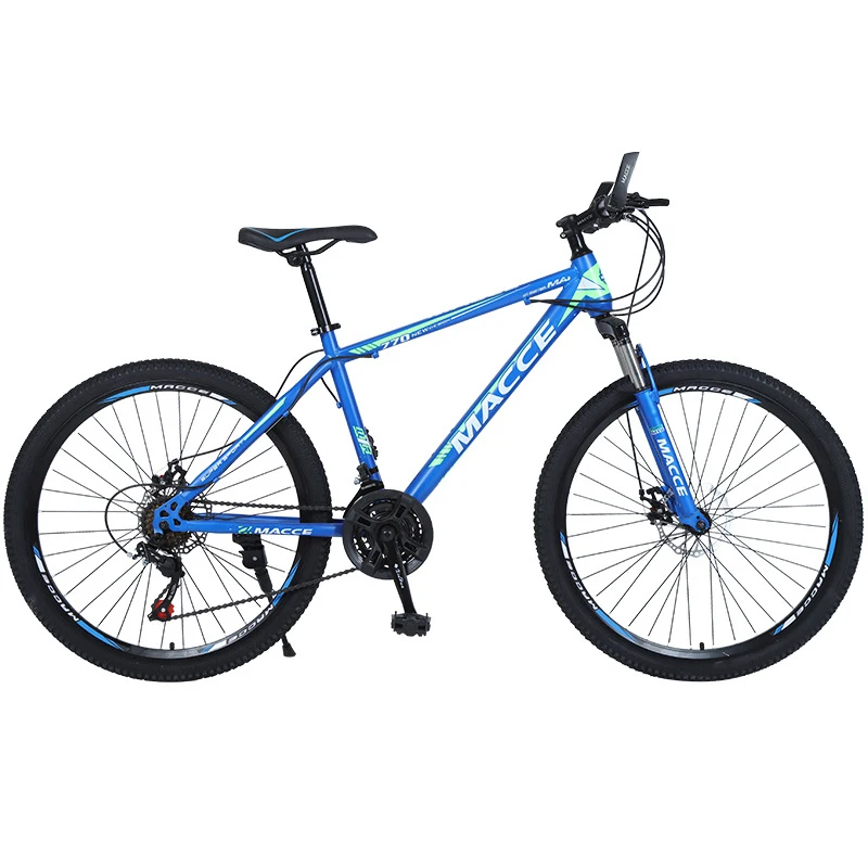 

2021 new student adult off-road variable speed shock-absorbing bicycle 24 inch mountain bike bicycle, White and blue, black and red