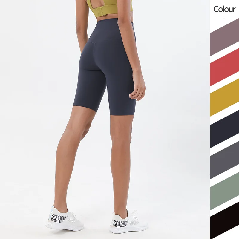 

Energy Seamless Leggings Short Yoga Pants Knee Length Yoga Leggings Sport Fitness Summer Solid Color Gym Leggings Tight Shorts