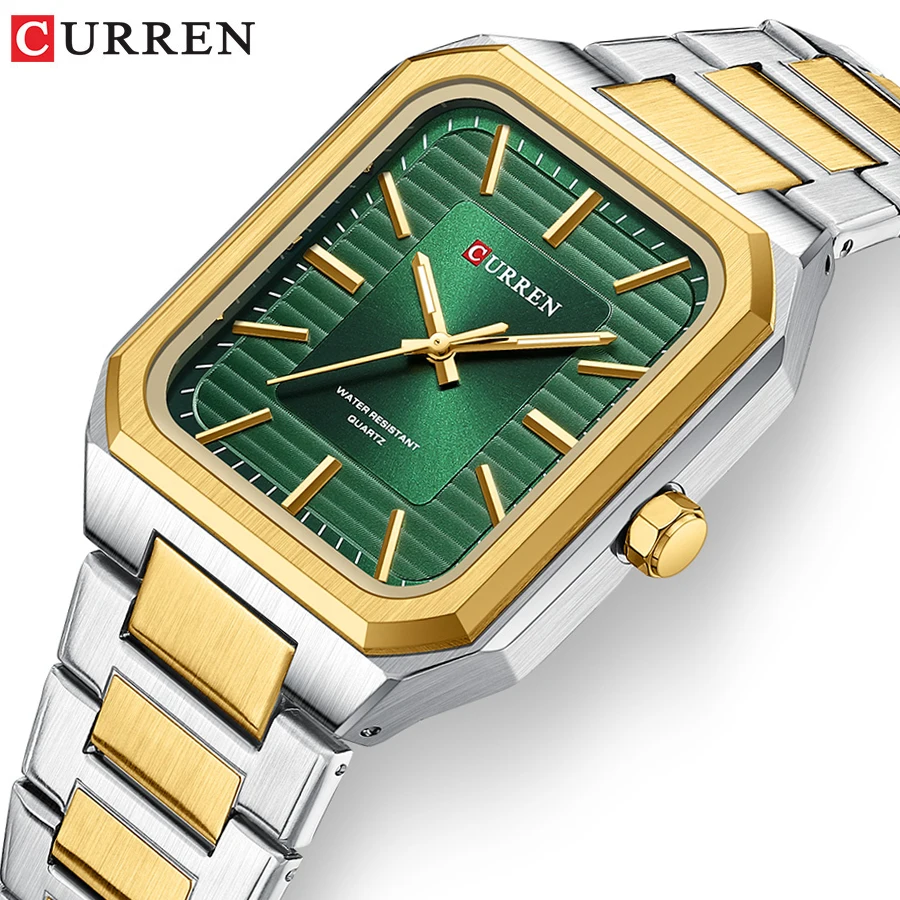 Relojes Hombre CURREN Watch for Men 8457 Stainless Steel Man Clock Analog Quartz Waterproof Luxury Wrist Watch Bracelet Mens