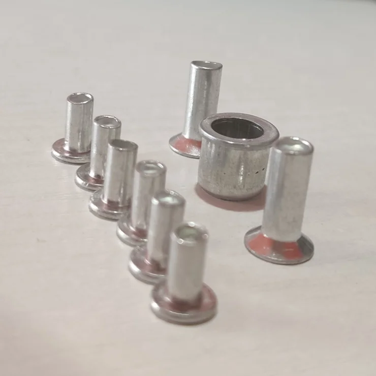 

Xiangdong Flat Head Tubular Rivets Custom Semi Hollow Rivet Zinc Rivets