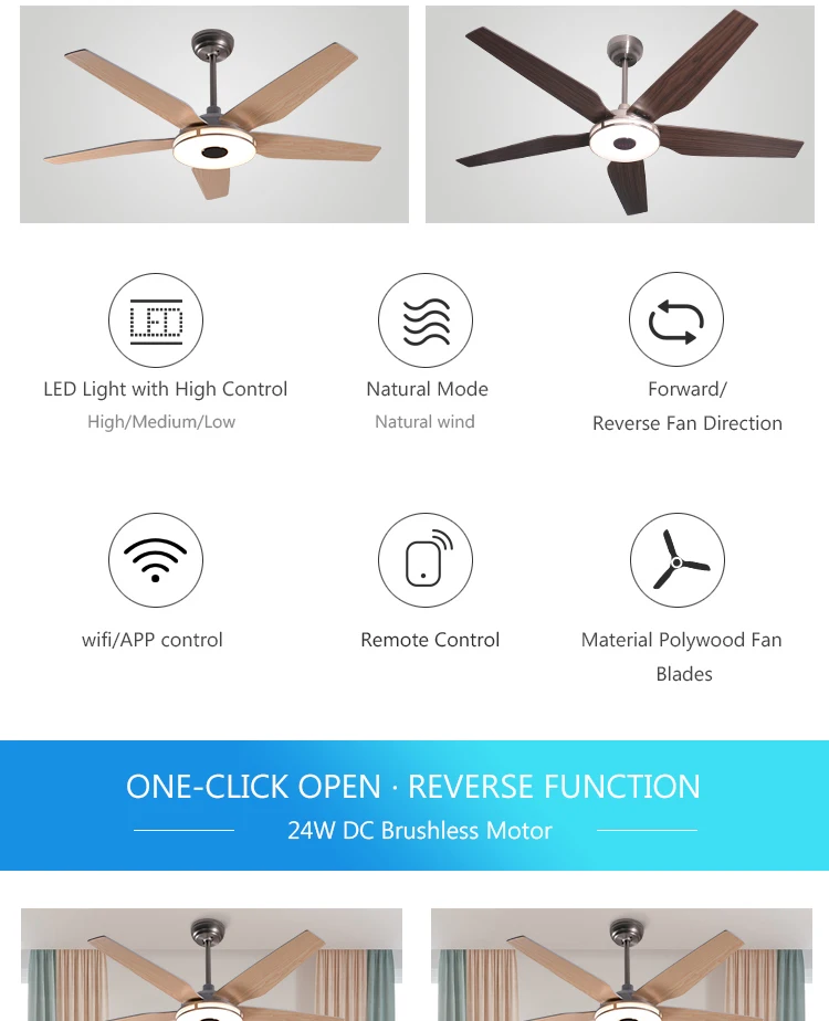 CARRO Explorer 52 Inch new product ideas 2021 home appliances  wood blades 52inch bldc ceiling fan