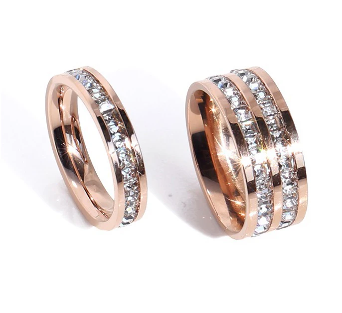 

Mens gemstone eternity gemstone engagement ring rose gold plated diamond rings for women