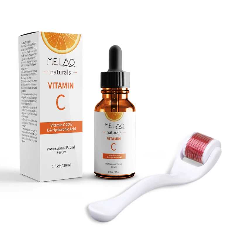 

Private Label Customized Wholesale Derma Roller 30% Serum Vitamin C for face with hyaluronic acid