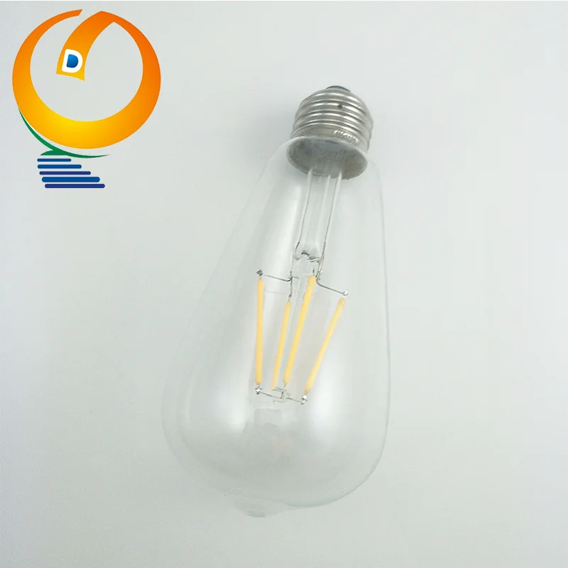 Hot sales decoration light cheap price ST64  120v  240V light bulb e27  LED lamp