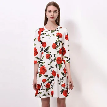 rose floral dress