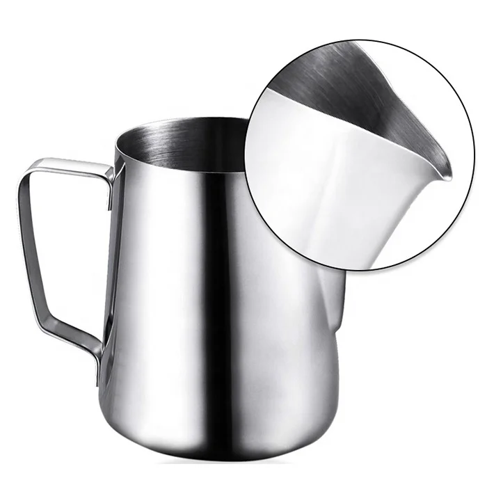 

Factory Direct Buy Kitchen Stainless Steel Milk Frothing Pitcher Coffee Latte Milk Jug Pitcher for sale