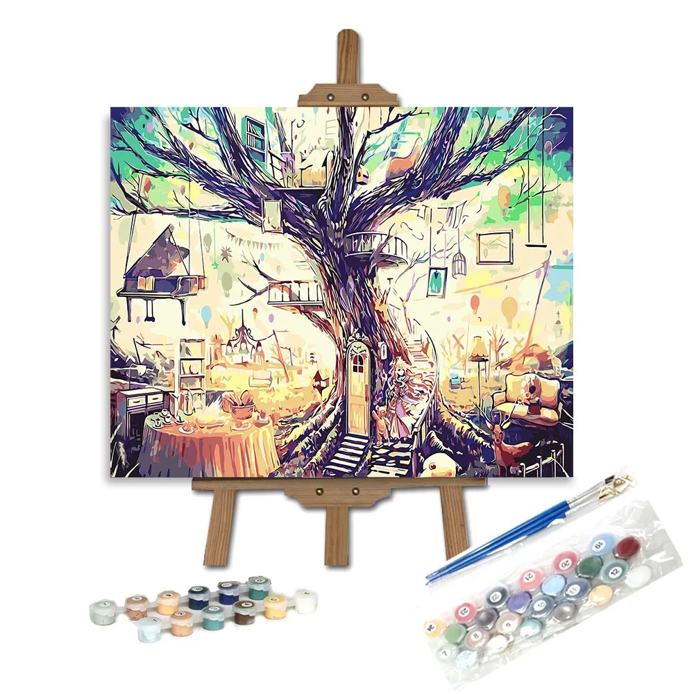 

the new listing Dropshipping cat paint by numbers for adults