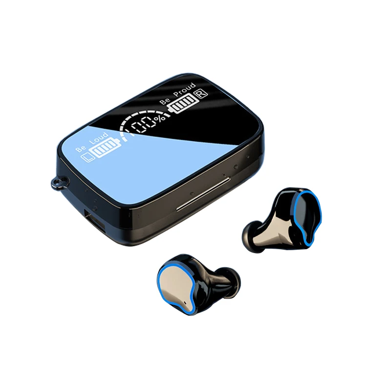

M9 TWS Earphone V5.0 9D Stereo Wireless Headphones Sport Earphones Mini True Earbuds Headsets for 12 s20, Black
