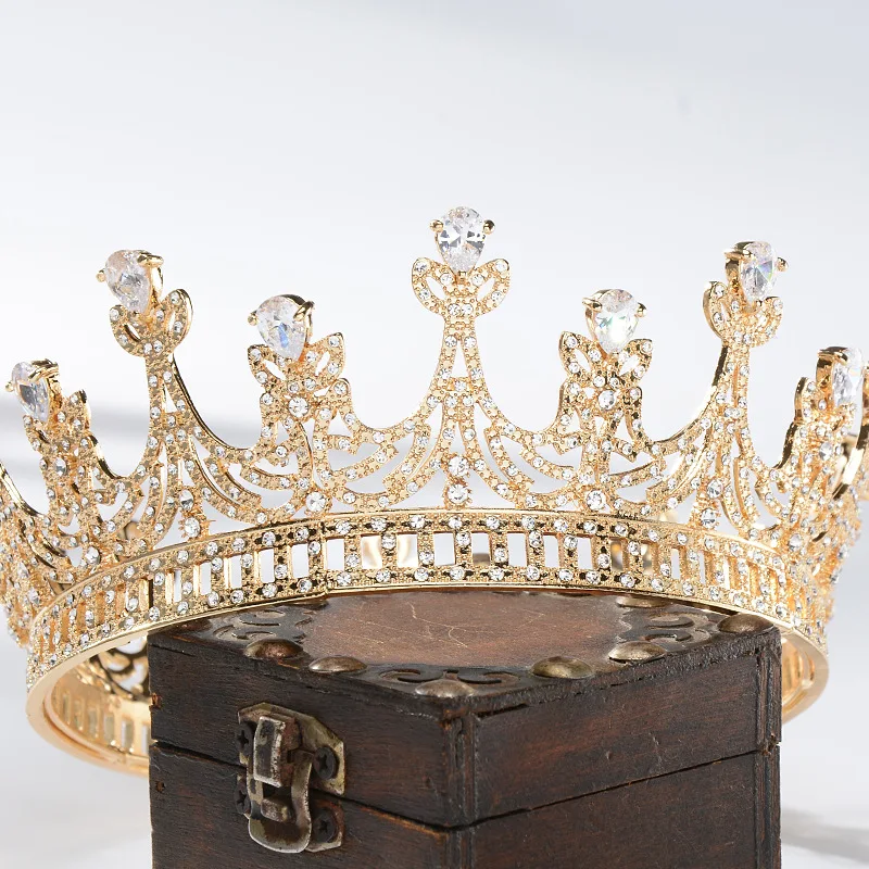 Tiara Da Sposa Vintage Con Strass E Cristalli - Corona Nuziale Per Capelli, Ideale Per Matrimoni - Foto 12